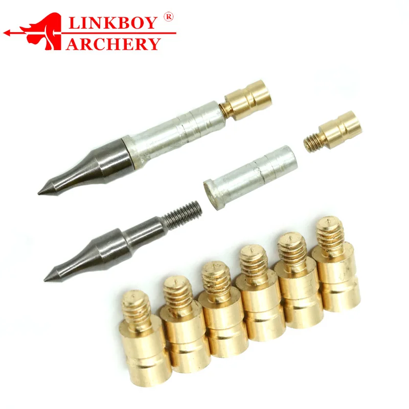 12pcs Copper Arrow Insert Additional Weight Bobweight Counterweight