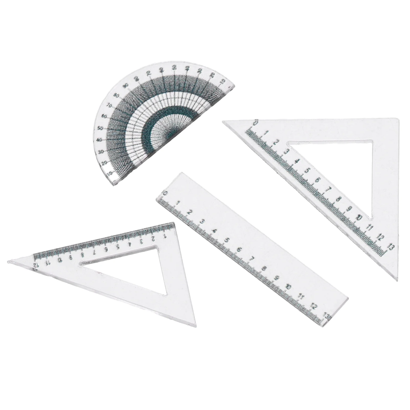 

Миниатюрные модели декора, линейка для кабинета, аксессуары для дома, линейки для вещей, 4 шт.