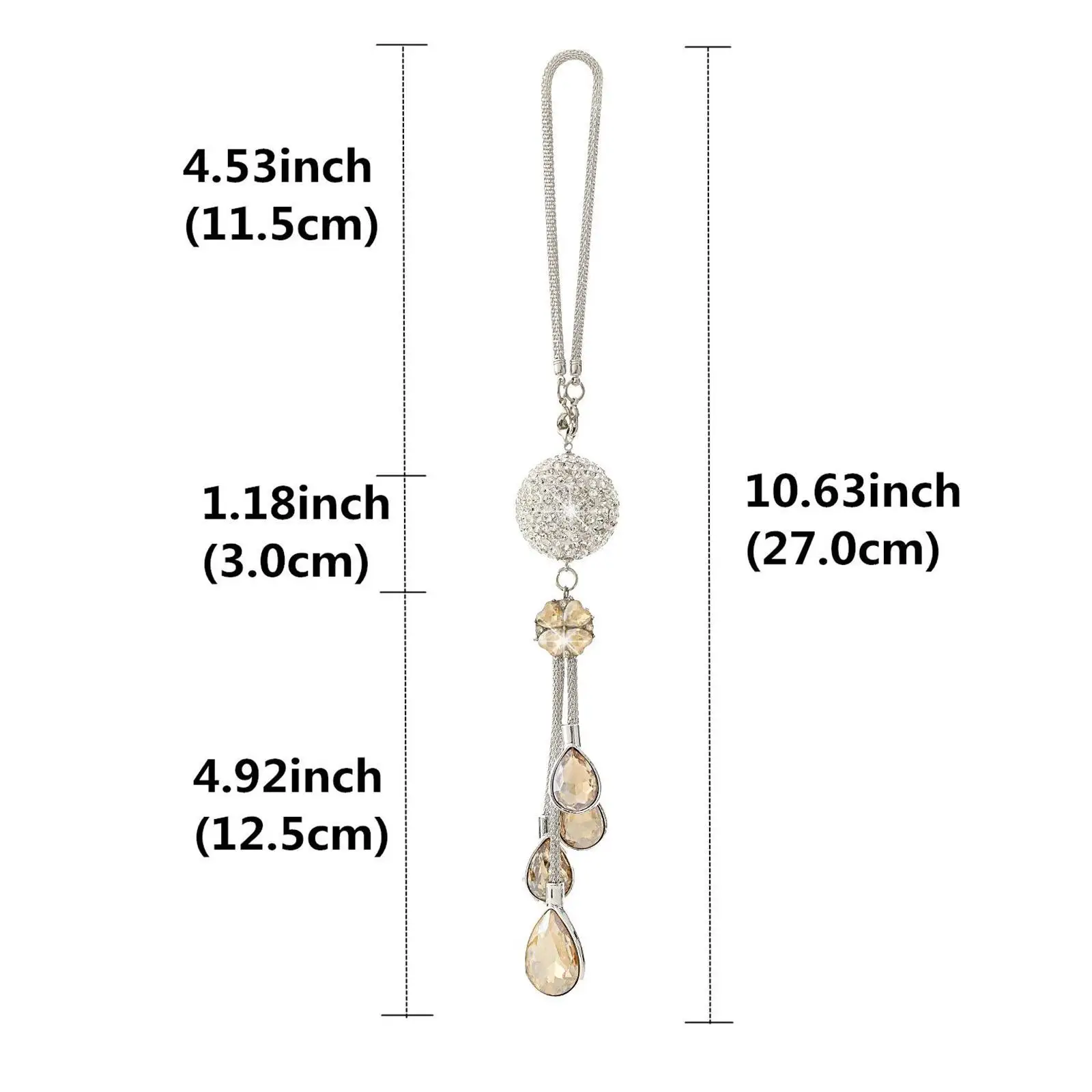 Bling Car Accessories for Mirror, Bling Car Decoration Crystal Car Rear View