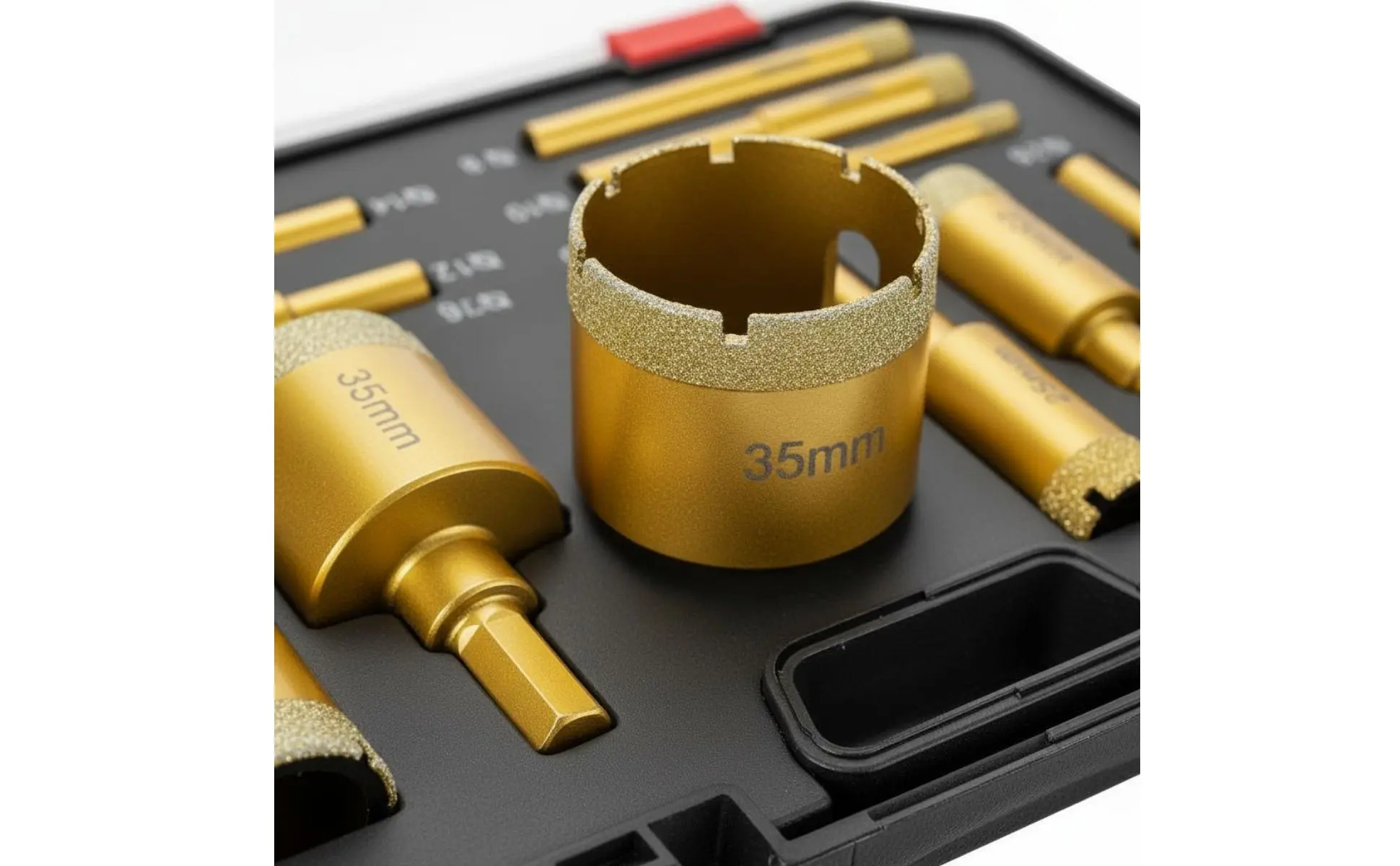 12 Pieces Brazed Crystal Drilling Drill Piece Set Storage Case Included Crystal Drilling Drill Piece Kit Marble Stone Hole