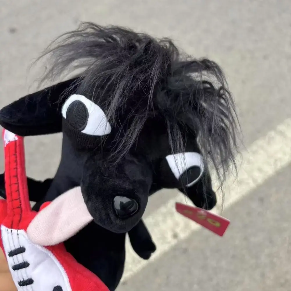 Magnetic Guitar Chihuahua Plush Toy Stuffed Animals Soft Pendant Rock Chihuahua Doll Ugly Cute Realistic Stuffed Chihuahua