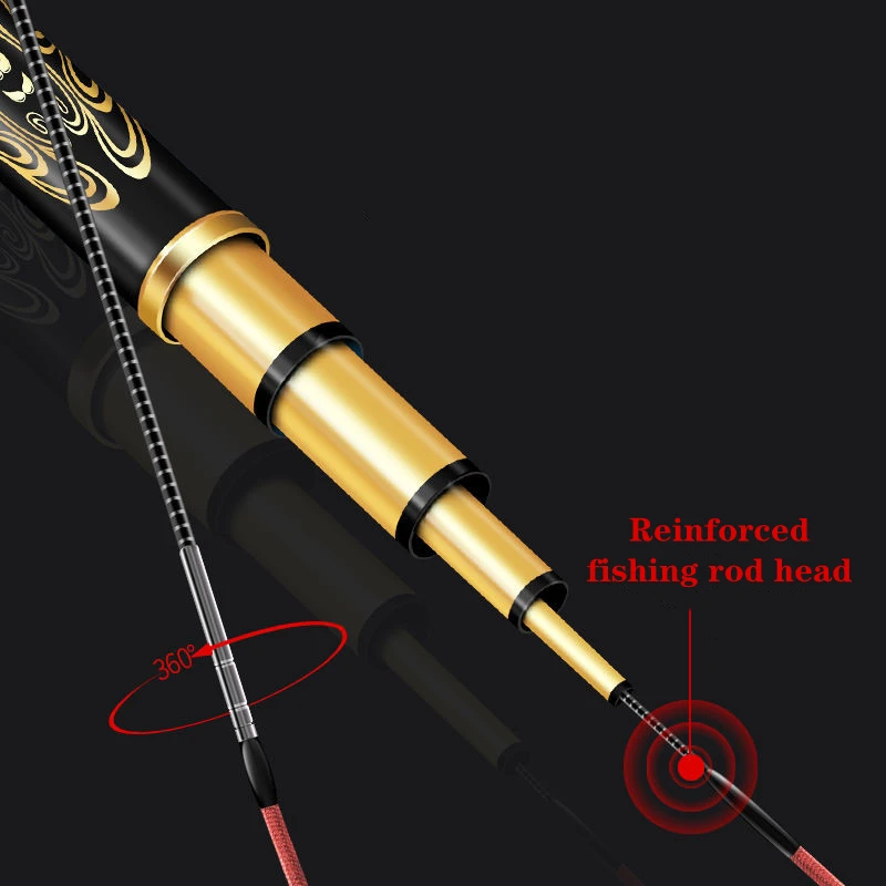 Super Hard Ultra Light Carbon Hand Rod 5/6/8H Crucian Carp Fishing Rod Comprehensive Heavy Fishing Weight Taiwan Fish Pole Pesca