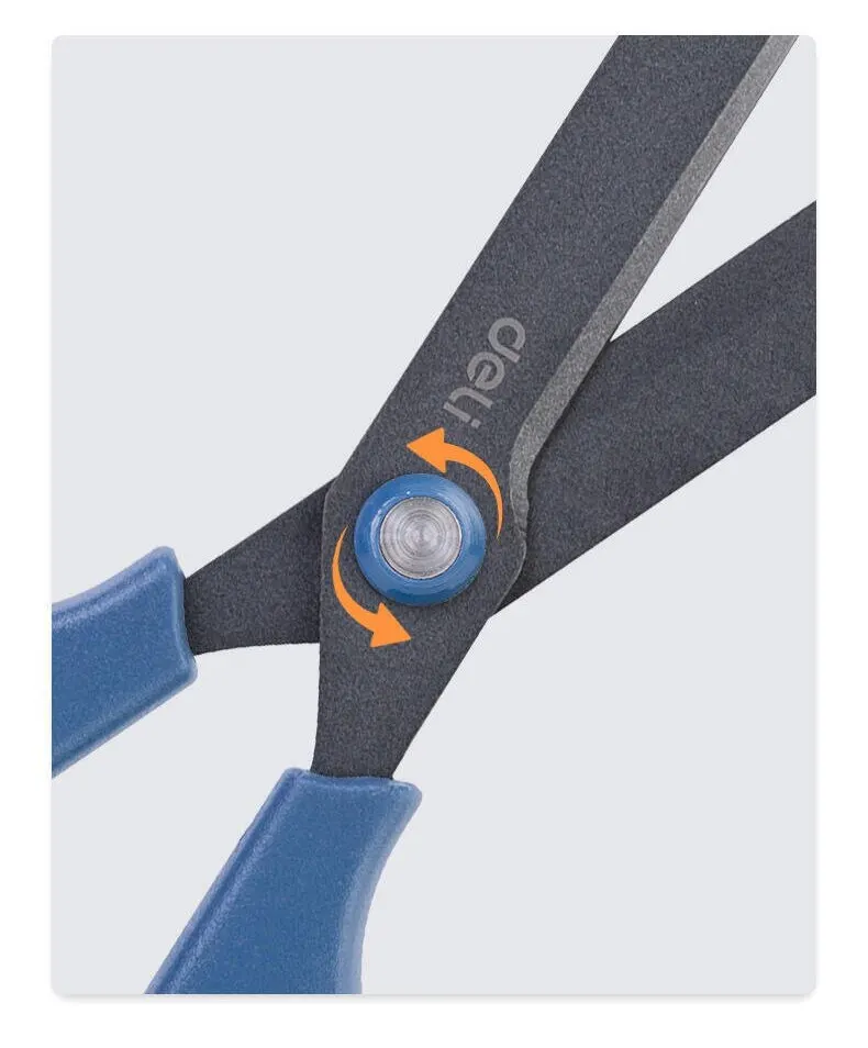 170mm Deli Scissors Anti-Stick Anti-Rust Office Home Stainless Steel Tailoring Scissors School Tool Supplies stationery scissors
