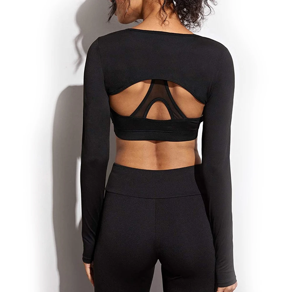 Ultra-thin Sexy Women Long Sleeve Arm Sleeves Gym Workout Crop Top Open Front Workout Cropped Shirts Fitness Sports Shrug Arm Sleeves Ice Arm Sleeves