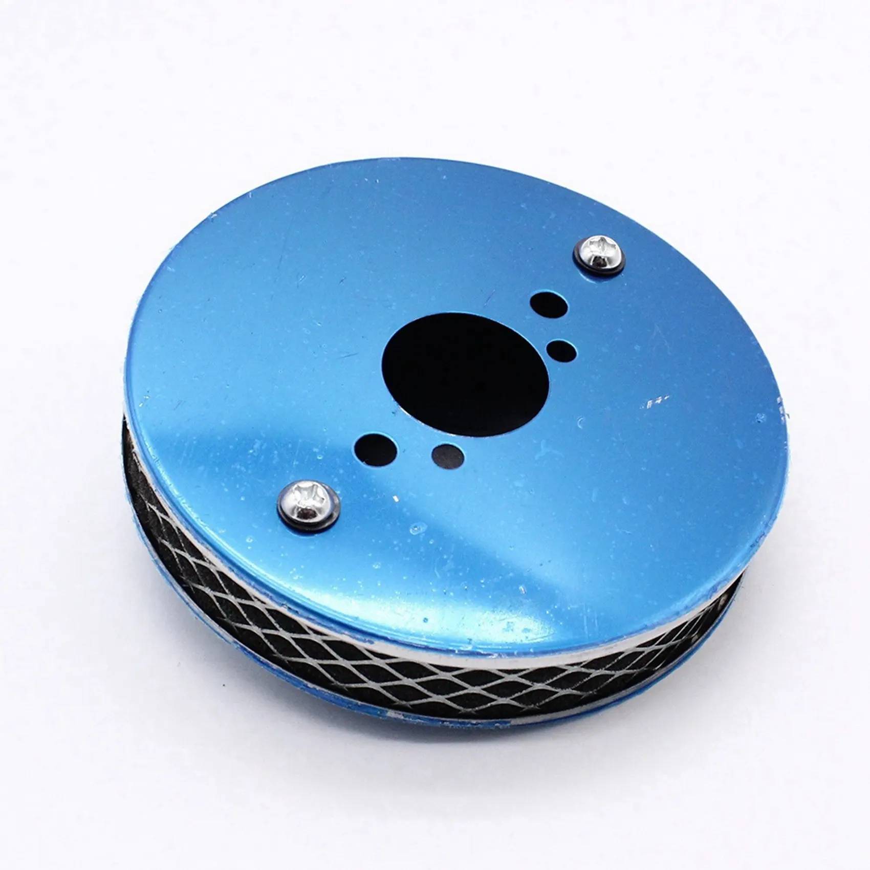 2PCS Car Chrome Pancake High Air Flow Air Filter for All 1.25 Inch SU HS2 Carburettors 14X3cm