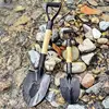 Outdoor Children Digging Shovel Metal Digging Sand Shovel With Wooden Handle Kids Mini Beach Garden Snow Shove 2