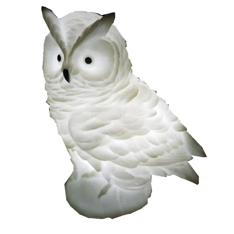 ins hot selling 3D stereo owl vinyl LED nightlight cartoon creative gift decoration children's bedroom bedside lamp