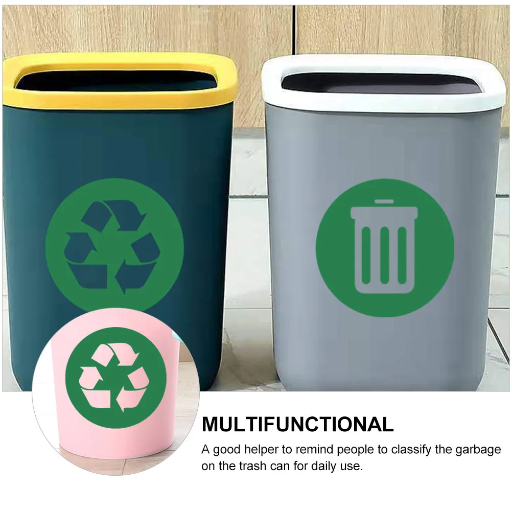 Müll Aufkleber Zeichen Aufkleber Müll Bin Recycling-Symbol Aufkleber Label  Logo Können Abfall - AliExpress