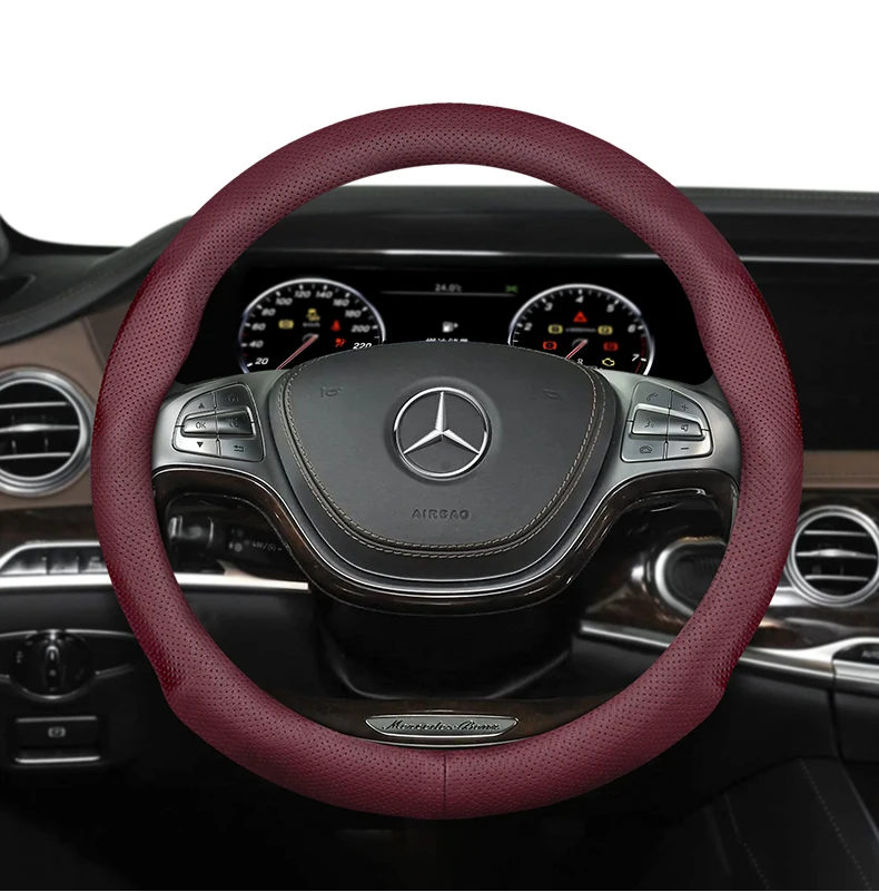 Für Mercedes-Benz 39–40,5 cm Durchmesser, runde Lenkrad-Lenkradabdeckung, ultradünn, W140 W220 W221 W222 W638 W639 W447 – Detail 17