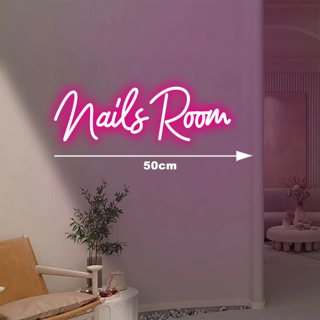 Nails Room Neon Light Sign Beauty Room Wall Art Salon Decoration LED Neon Sign Lashes Bedroom Hair Tattoo Open Led Lights