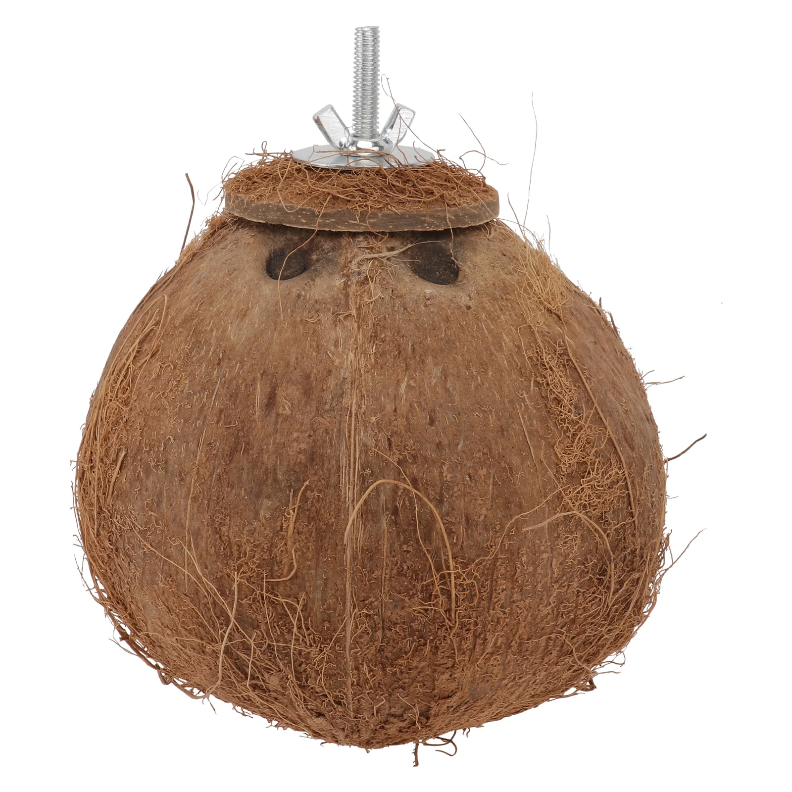 

Coconut Shell Bird Nest Coco Birds House Parrots Hide Hut Habitats Decor Parrot Cage Accessories Lovebirds Cockatiel