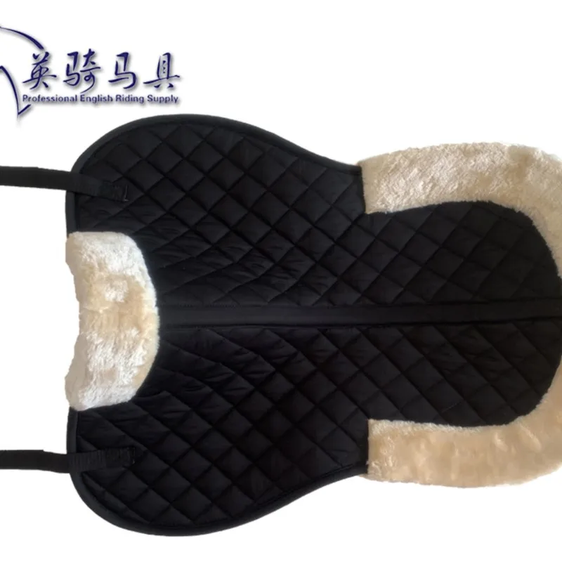 Horse Harness Equestrian Balance Pad Wool-like Saddle Cushion British Saddle Auxiliary Cushion Shock Absorption Thick