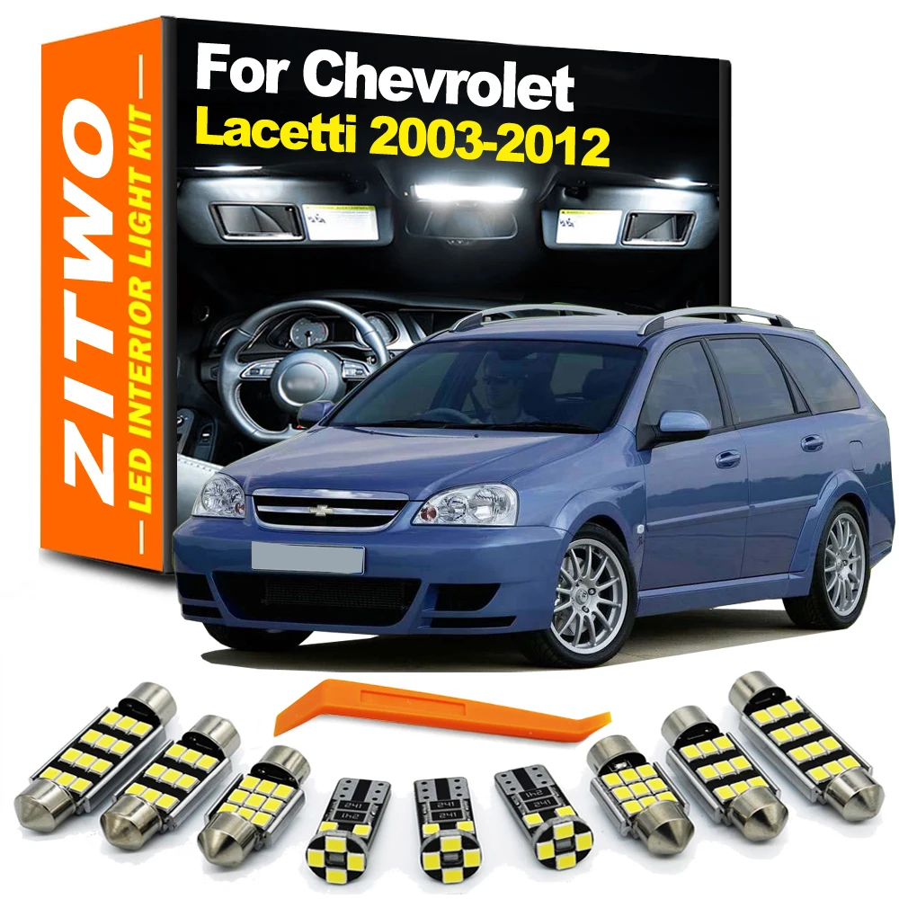 

11Pcs LED Bulb Interior Dome Map Light Kit For Chevrolet Chevy Lacetti J200 Sedan Estate 2003- 2009 2010 2011 2012 Accessories