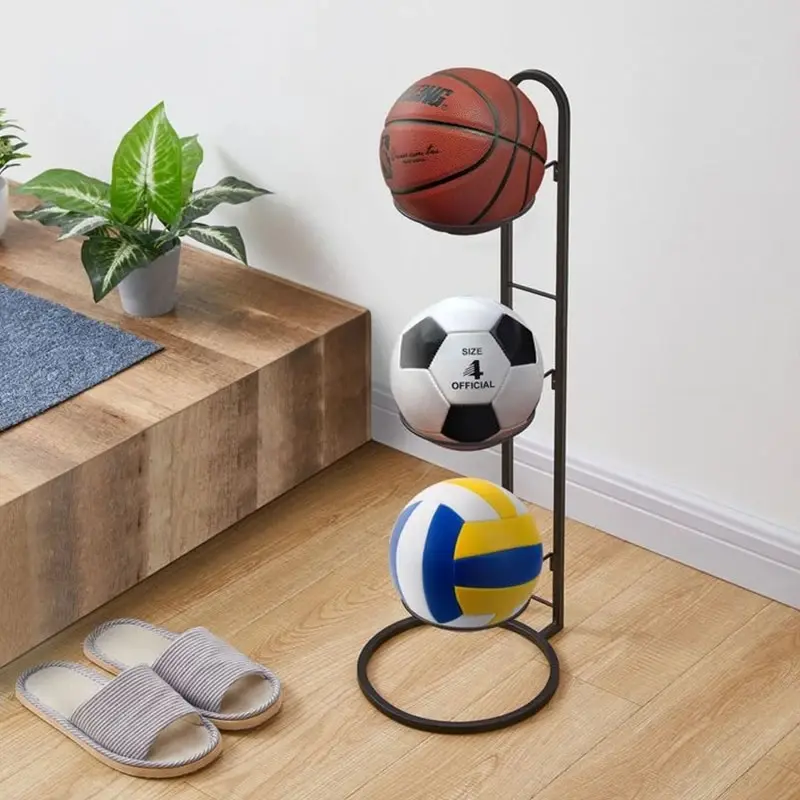 Indoor Children Basketball Storage Rack Home Organizer for Balls Football Storage Basket Kindergarten Volleyball Stand Holder