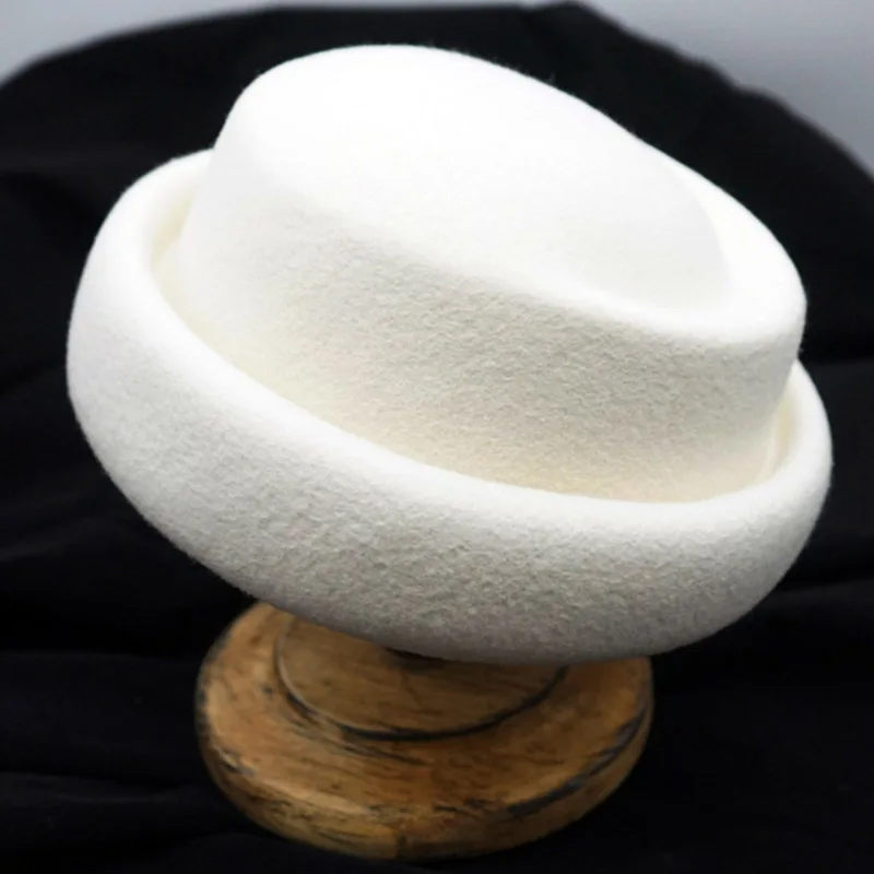 

Warm Winter Beret Hats Men's Women Crushable Pork Pie Fedoras Ladies Pillbox Hat Wedding Hat Caps