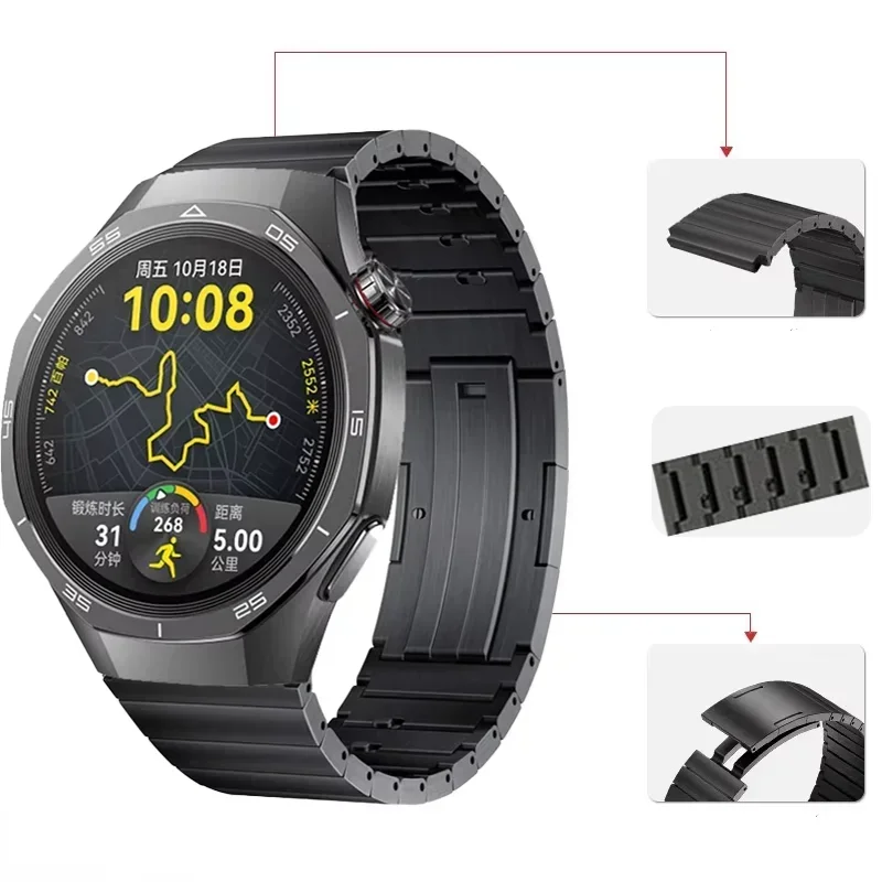 22mm Titanium Quick Release Comfortable Watch Strap Bracelet