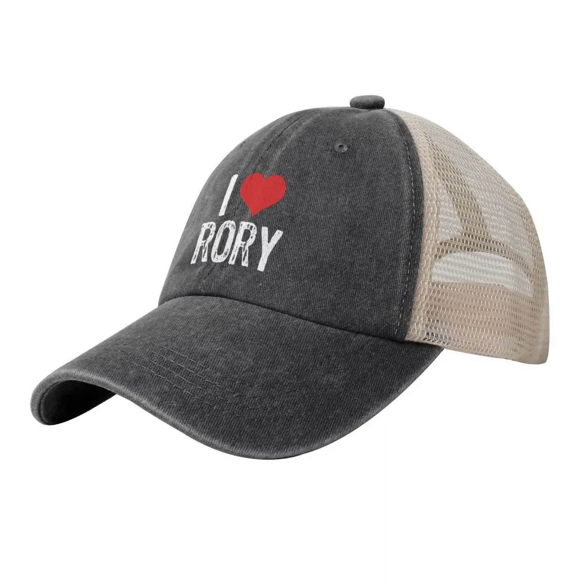 

I Love Rory Cowboy Mesh Baseball Cap Sun Hat For Children Snapback Cap Sun Cap hiking hat Women's Beach Outlet 2024 Men's