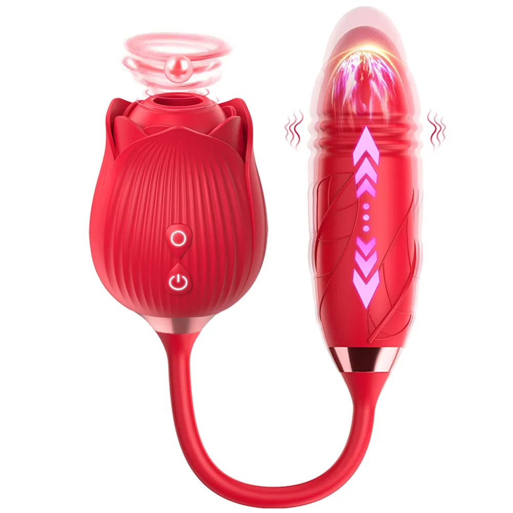Clit Sucker Vibrator For Women Sucking Clitoris Stimulator With Thrusting Egg Female Masturbation Adult Goods Sex Toy For Women_voghion.com
