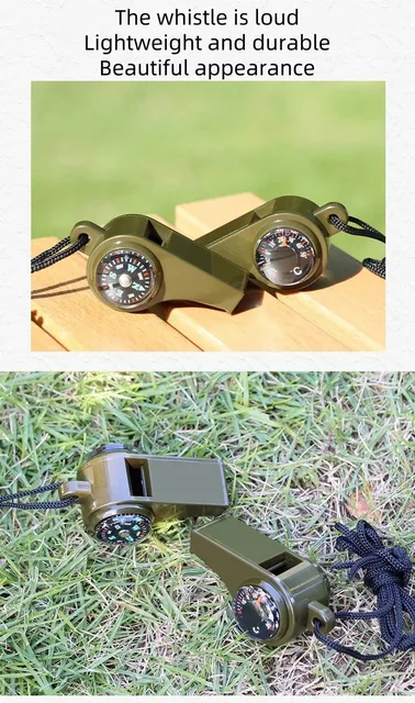 3-in-1 Survival Whistle – Compass, Thermometer & Outdoor Emergency Tool 4