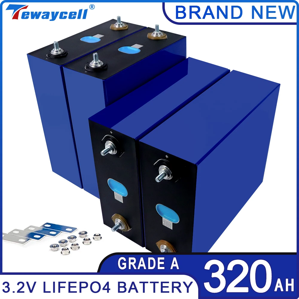 3.2V 320Ah Lifepo4 배터리 충전식 리튬 철 인산염 전기 자동차 RV 태양열 저장 시스템 카트 미국 EU 면세, Lifepo4 배터리 충전식 리튬 철 인산염
