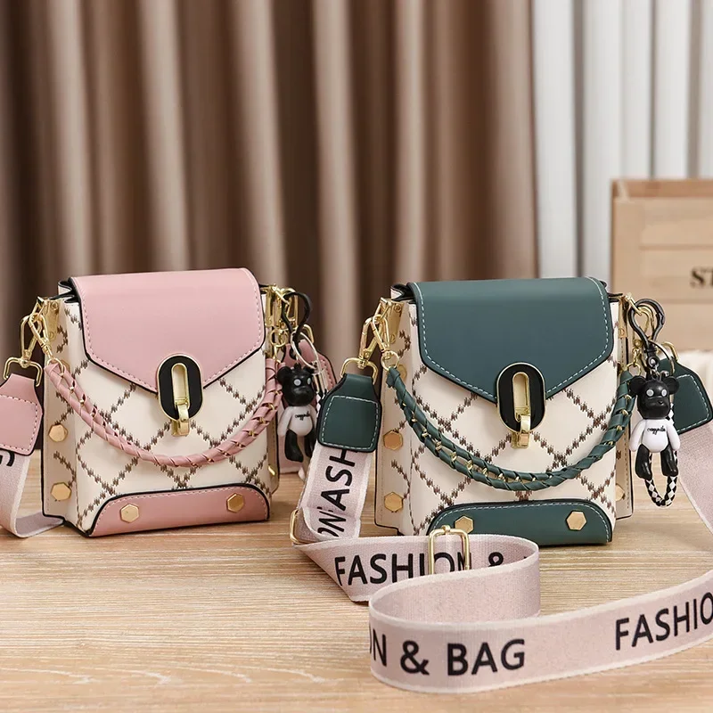 Summer New Bag Korean Style Simple Small Square Bag Fashion All-Match Shoulder Crossbody Fashion Mini Phone Women's Bag