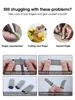 10 Pcs Anti-cut Finger Protector Finger Cover Kitchen Tool Thumb Knife Picker Finger Cover F Protection Cutting Finger Gadgets 5