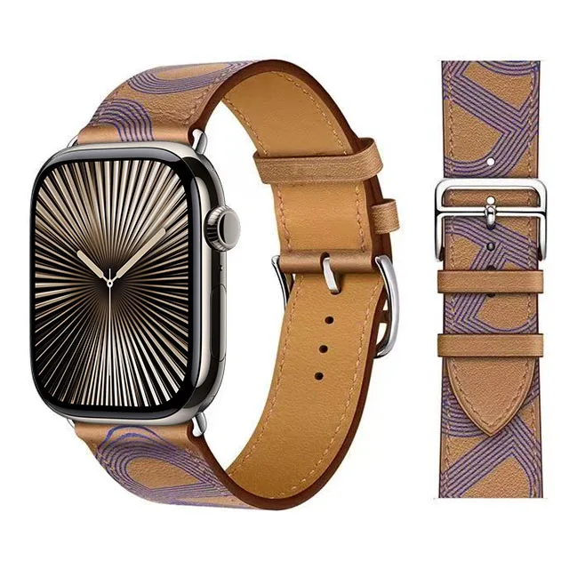 Elegant Leather Strap for Apple Watch - Business Bracelet Edition