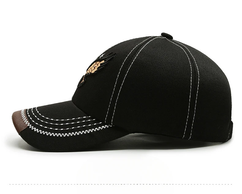 Hat Men's and Women's Baseball Hat New Polyester Cotton Twill Embroidery Eagle Couple Sunshade and Sun Protection Tidal Duck Tongue Hat_voghion.com
