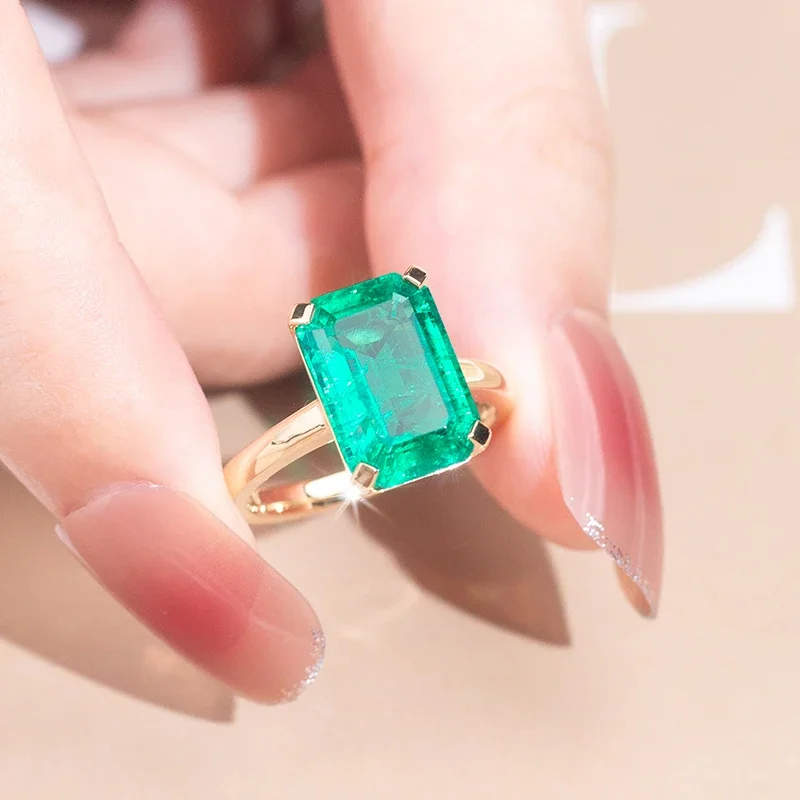 RUIF Custom Classical Design Lab Grown Emerald 9k 10k 14k 18k Rings for Women High Jewelry Easy to All-match 9 S3036662ea54c4f9aa5063d1b8a3e2ac9g RUIF Custom Classical Design Lab Grown Emerald 9k 10k 14k 18k Rings for Women High Jewelry Easy to All-match