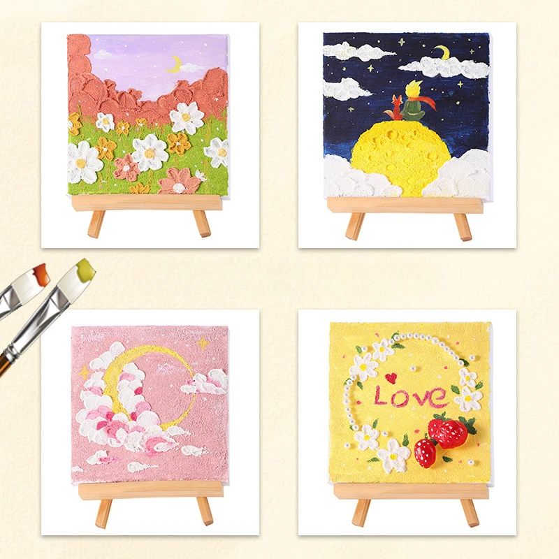 Acrylic Texture Painting Set for DIY Coloring and Art