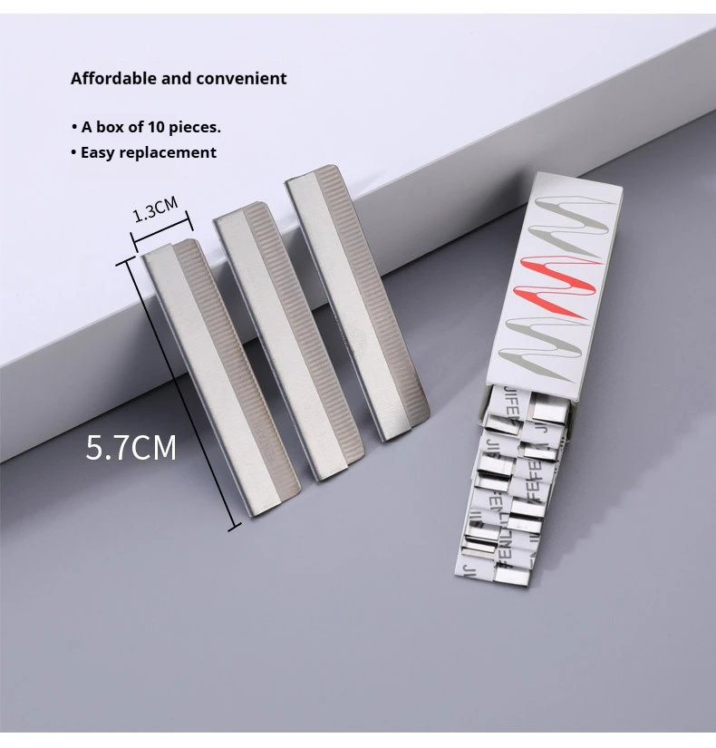 PMU Accessories 100pcs Stainless Steel Eyebrow Trimmer Blades, Microblading Eyebrow Blade Knife for Permanent Makeup