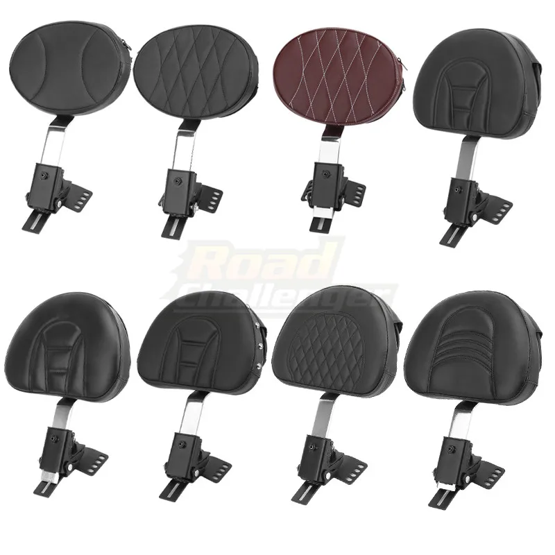 

Motorcycle Adjustable New Plug In Driver Rider Seat Backrest Kit For Harley Touring FLTR FLHT FLHR models 1997-2018