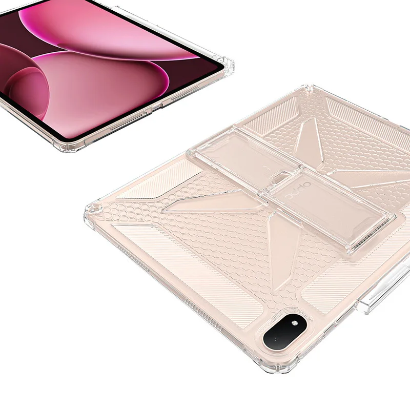 Clear TPU Tablet Pencil Holder Case with Shockproof Airbags
