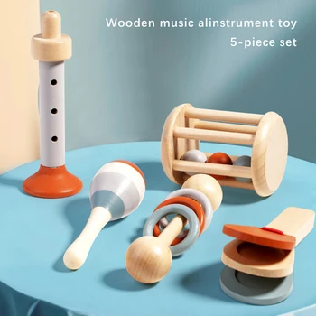 5pcs Educational Baby Musical Toys Baby Musical Instruments Montessori Toys Birthday Gifts for 1 2 3 Year Old Baby Boys Girls 5
