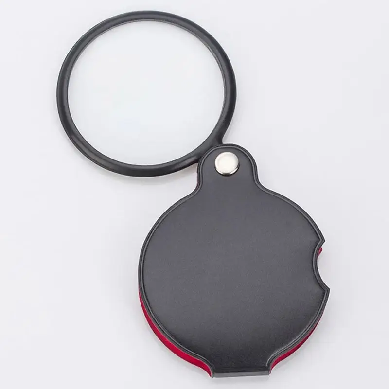 Portable Handheld 8X Magnifier Leather Magnifier Loupe Pocket Magnifying Glass Reading Monocle Jewelry Loupe Gift Glasses Lupe jewelry magnifier jewelry magnifying glass magnifying glass reading magnifier