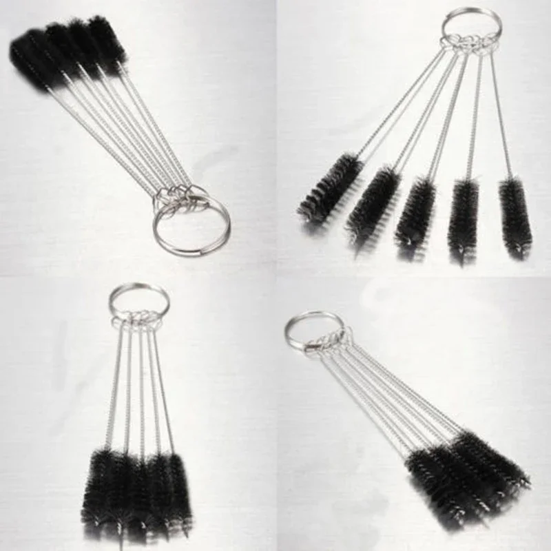 5pcs Tube Brush Set Round Pipe Tube Cylinder Bores Cleaning Wire Brush Set Durable And Reliable