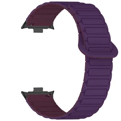 Breathable Silicone Magnetic Sports Strap - Versatile Band for Mi band 8 pro (PuB)