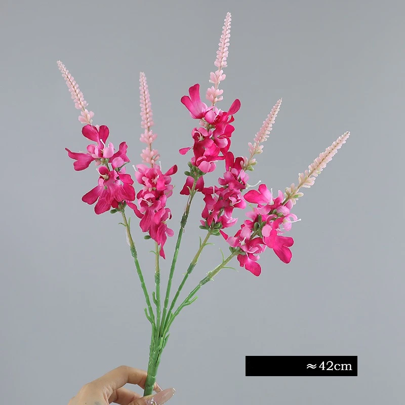 Elegant 42CM Artificial Lavender Plant for Home and Outdoor Decor