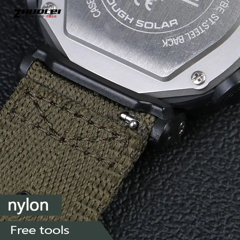 Waterproof 24mm Nylon Watch Band Strap in Longer Length