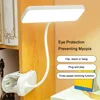 LED Reading Light Bendable Touch Lamp USB Charging Clip On Reading Lamp Multi-Function Small Night Lights for Bedroom Dormitory 2