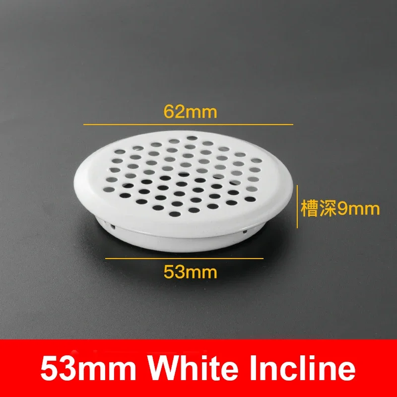 10PCS Stainless Steel Vent Hole Wardrobe Shoe Cabinet Motor Main Machine Ventilation Heat Dissipation Decorative Cover Circular