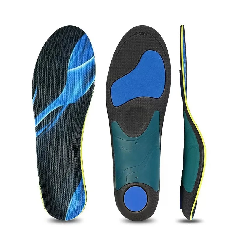 Arch support sports insoles correct flat feet arch collapse XO-leg shock absorption men and women sweat basketball insoles
