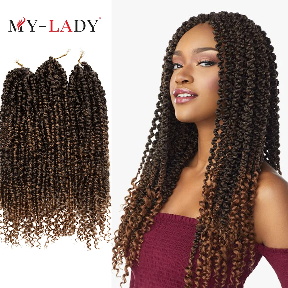 My-Lady Synthetic Curly Crochet Braid Long Soft For African Woman Party Daily Use Beauty Afro Passion Twist Hair Extensions