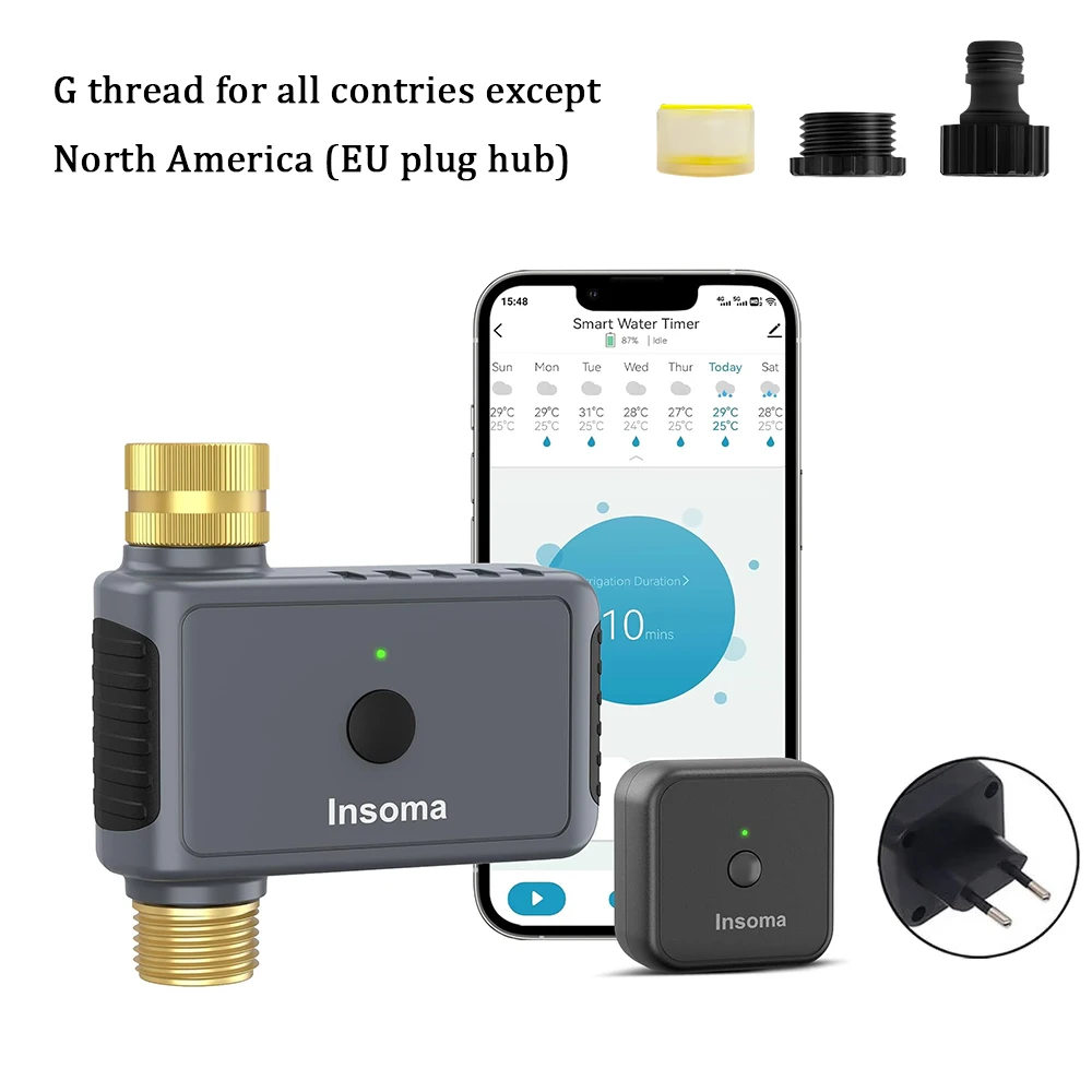 مؤقت رشاشات أوتوماتيكي من Insoma مزود بعمود نحاسي،...