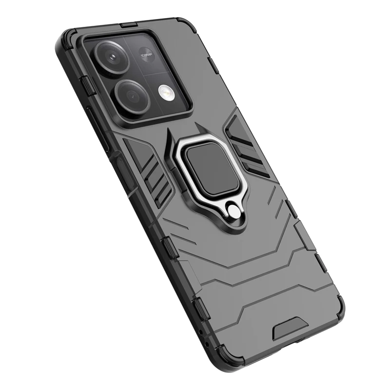 For 5G Case Cover Xiaomi Capas Shockproof Bumper Ring Magnetic Holder Fundas Redmi Note 13 Pro Plus_voghion.com