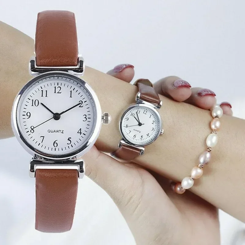 Classic Women's Casual Quartz Watch Leather Band Strap Watch Round Clock Wrist Watches Relojes Para Mujer Ladies Watch 3