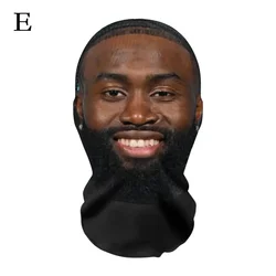 3D Printed Full Face Mask - Hip Hop Fashion Balaclava for Role Play and Cosplay (GRAY)