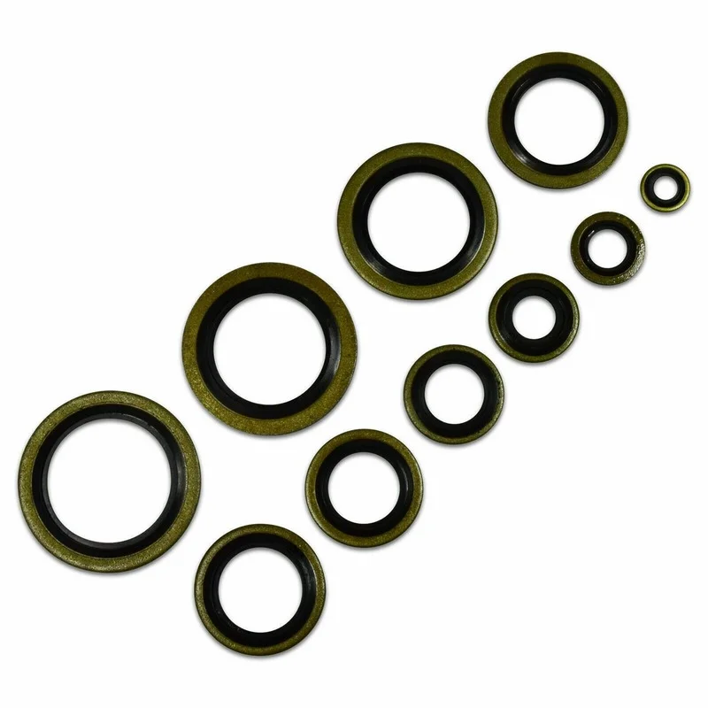 Bonded Washer Metal Rubber Oil Drain Plug Gasket Fit M6/M8/M10/M12/M14/M16~M60 Combined Washer Sealing Ring 6/8/10/12/14/16~60mm