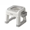 Commode Stool Multifunctional Simple Foot Stools Squat Potty Bathroom Toilet Stool Portable Toilet Seat Stool for Bathroom Potty 2