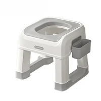 Commode Stool Multifunctional Simple Foot Stools Squat Potty Bathroom Toilet Stool Portable Toilet Seat Stool for Bathroom Potty 2